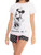 Disney Womens Minnie Mouse Short Pajamas White Large