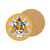 Phi Sigma Sigma Sorority Hardboard with Cork Backing Beverage Coasters Round (Set of 4) Coasters for Drinks (Phi Sigma Sigma #1)