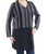 Alfani Womens Knit Mixed Media Sweatercoat B/W L
