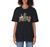 Disney Mickey Minnie Goofy Pluto Chip Dale Christmas Tree Adult Oversized Vintage T-Shirt