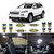 AUTOGINE 13 Piece White LED Interior Lights Kit Package for Jeep Cherokee (KL) 2014 2015 2016 2017 2018 2019 2020 Super Bright 6000K Interior LED Light Bulb Package + Install Tool