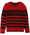 Alfani Mens Striped Knit Sweater cherrycandy XL