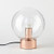 Rose Gold Orb Bulb Lamp