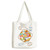 Geometry Squama Flowers Pattern Japan Stamp Shopping Ecofriendly Storage Canvas Tote Bag