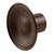 Slide-Co 163173 Bi-Fold Door Pull Knob, Brown Plastic,(Pack of 2)