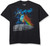 Liquid Blue Pink Floyd Rainbow Attack Prism Space T-Shirt, Black, XX-Large