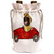 3dRose All Smiles Art - Funny - Funny Cute Pug Puppy Dog Driving Red Convertible Car - Wine Bag (wbg_317713_1)