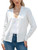 KNIT & CAST Women's Casual V Neck Cardigan with Long Sleeve Solid Color Button Down Classic Soft Knit Sweater