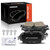 A-Premium Rear Ceramic Disc Brake Pads Set Compatible with Audi A4 2017-2020, Q5 2018-2020, Q5 PHEV, A4/A6 Allroad, A4/A5/A6 Quattro, A5 Sportback, A7 Sportback, RS5, S4, S5, RS5/S5 Sportback, 4 Pcs