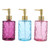 Alipis 3pcs Empty Bottle Liquid Hand soap foaming soap Dispenser Lip Liquid soap Foam soap Dispenser foaming Hand soap Purple Shampoo Stripe Glass Travel Dispensing Bottle