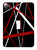 3dRose lsp_214093_1 Red and White Stripes On A Black Background - Single Toggle Switch