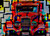 Iconic Arts Vintage Red Antique Automobile Car Abstract Laminated Poster 24x36