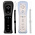 Tevodo Wii Remote Controller, 2 Packs Upgrade Wii Wireless Controller Compatible with Wii Wii U(Black and White)