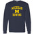 AL1113 - Michigan Wolverines Arch Logo Rowing Long Sleeve - X-Large - Navy