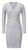 Womens Midi Sweater Dress Sexy Bodycon Dress Casual Knit Dresses Long Sleeve Winter Dress Knee Length V Neck Sweater Dress Double-Breasted Dress Grey M