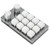 Zerodis Macro Mechanical Keyboard, One Handed Macro Mechanical Keyboard 12 Key Multifunction DIY Programmable Keypad for Office Gaming Labsecurity Accessories (Black White)