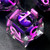 FONVGOGO Sharp Edge Resin Dice Set, Liquid Core DND Dice, Dragon Eye Dice Set D&D Dungeons and Dragons Dice Polyhedral Beholder's Ttrpg Die Role Playing RPG D and D Dice (Light Purple)