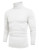 COOFANDY Men's Slim Fit Turtleneck Sweater Casual Basic Knitted Long Sleeve Pullover Sweater White