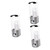 Cabilock 3pcs Shower Dispenser Hand Liquid Dispenser Stainless Steel soap Dispenser Wall Mounted soap Dispenser Stainless Steel Container 500ml Soap Dispenser Manual Lotion