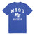 MTSU Middle Tennessee State University Blue Raiders Seal Tee T-Shirt Royal Medium