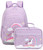 Abshoo Cute Kids Backpack For Girls Kindergarten Elementary Unicorn School Backpacks Set with Lunch Box (Unicorn Purple)