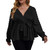 SCOMCHIC Plus Size Blouses for Women Pom Pom Peplum Tops Swiss Dot Jacquard Belted Tie Wrap Long Sleeve V Neck Ruffle Tunic Shirts Black XL SCOMCHIC Plus Size Blouses for Women Pom Pom Peplum Tops Swiss Dot Jacquard Belted Tie Wrap Long Sleeve V Neck Ruffle Tunic Shirts Black XL