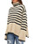 LILLUSORY Women's Striped Oversized Turtleneck Sweaters Knit Tunic Pullover Sweater Top Winter Clothes 2023 Fall