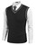COOFANDY Men's Sweater Vest V Neck Relax fit Sleeveless Casual Cotton Knit Sweater, Black, Medium