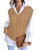 INKOFF Women's Sweater Vest Oversized Sleeveless V Neck Cable Pullover Knit Tank Top M