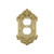 Nostalgic Warehouse 719944 Victorian Switch Plate with Outlet, Polished Brass
