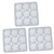 VILLCASE 3pcs DIY Craft Molds DIY Epoxy Crafts Tray Flower Silicone Tray Jewelry Making Epoxy Resin Tray Resin Casting Molds Silicone Molds Mini Pendant Mold Crystal Epoxy White Ice Tray