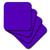 3dRose Royal Purple - Ceramic Tile Coasters, set of 4
