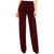 Alfani Womens Knit Casual Wide Leg Pants, Red, Small