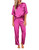 Ekouaer Womens Silk Satin Pajamas Set Two Piece Pj Sets Sleepwear Loungewear Short Sleeve Pj Sets Hot Pink M Ekouaer Womens Silk Satin Pajamas Set Two Piece Pj Sets Sleepwear Loungewear Short Sleeve Pj Sets Hot Pink M