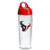 Tervis 1231119 NFL Houston Texans Primary Logo Tumbler with Emblem and Red with Gray Lid 24oz Water Bottle, Clear