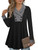 Bebonnie Womens Fall Fashion 2023, Ladies Sweaters Long Sleeve Casual Business Notch V Neck Work Outfits for Women Office Sweatershirts Pullover Tunic Tops to Wear with Leggings Multicolor Black L