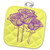 3dRose Enchanted Mesh Graphic Purple Roses Vector - Potholders (PHL_356634_1)