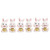 Abaodam 6 Pcs Rabbit Car Ornament Fortune Rabbit Figurine Small Bunny Toy Bobbleheads for Car Dashboard Miniture Decoration Car Trim Small Rabbit Figurine Woman Shake Your Head China Resin