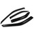 Compatible with Mitsubishi Mirage 4G 4pcs Tape-On Window Visor Deflector Rain Guard