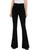 OeyFnbmO Women's Black Flare Pants High Waisted Stretch 70s Bell Bottom Jeans Slimming Disco Bootcut Trousers(Black,14)