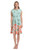 London Times Women's Perfect Versatile Scuba Crepe Fit & Flare Dress Event Guest of Occasion Office Career, Mint/Coral