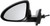 Dorman 955-2451 Driver Side Manual Door Mirror - Folding Compatible with Select Chevrolet Models, Black