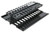 Raising Electronics 2U Horizontal Double Sided Finger Duct Cable Manager 19 Inch Rack Mount