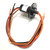 Taidacent 3 Wires 4 Wires 5A 10A 15A 30A Electrical Slip Ring Collector Ring Rotary Electrical Contact Joint Rotary Connector Commutator (4 Wires 15A Diameter 22mm)