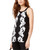 I-N-C Womens Embroidered Knit Blouse, Black, X-Large