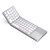 Acoucou Foldable Bluetooth Keyboard Portable Wireless Keyboard with Sensitive Touchpad, Rechargeable Travel Bluetooth Keyboard PocketSize Compatible with iOS, Windows, Android Smartphone Tablet Laptop