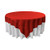 LA Linen Tablcloth Polyester Poplin Square Tablecloth, 90-Inch, Red