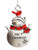 Our First Christmas Snow Pal Jolly Snowman with Cardinal Ornament