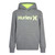 Hurley Boys' One and Only Pullover Hoodie, Dark Grey Heather, M
