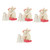 IMIKEYA 8 Pcs Cat Car Accessories Garden Cat Statue Realistic Cat Miniature Cat Chic Cat Decor Design Cat Figurines Toys Household Cat Decors Ornaments Child White Resin Photo